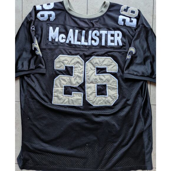 Deuce McALLISTER New Orleans Saints 2000s REEBOK On Field jersey 60 3x NFL vtg - Picture 12 of 13
